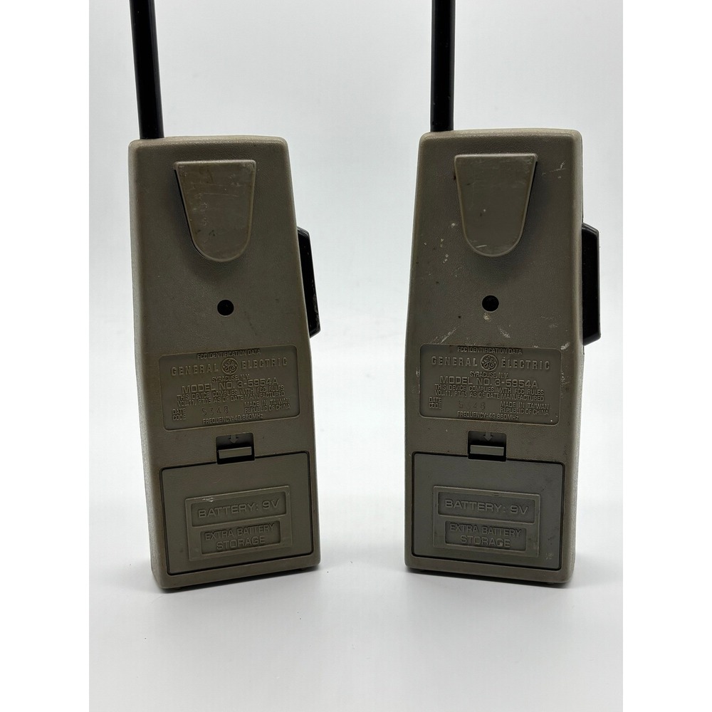 VTG GE General‎ Electric Starcode Walkie Talkie Pair Model 3-5954A Tested Works - Picture 4 of 6